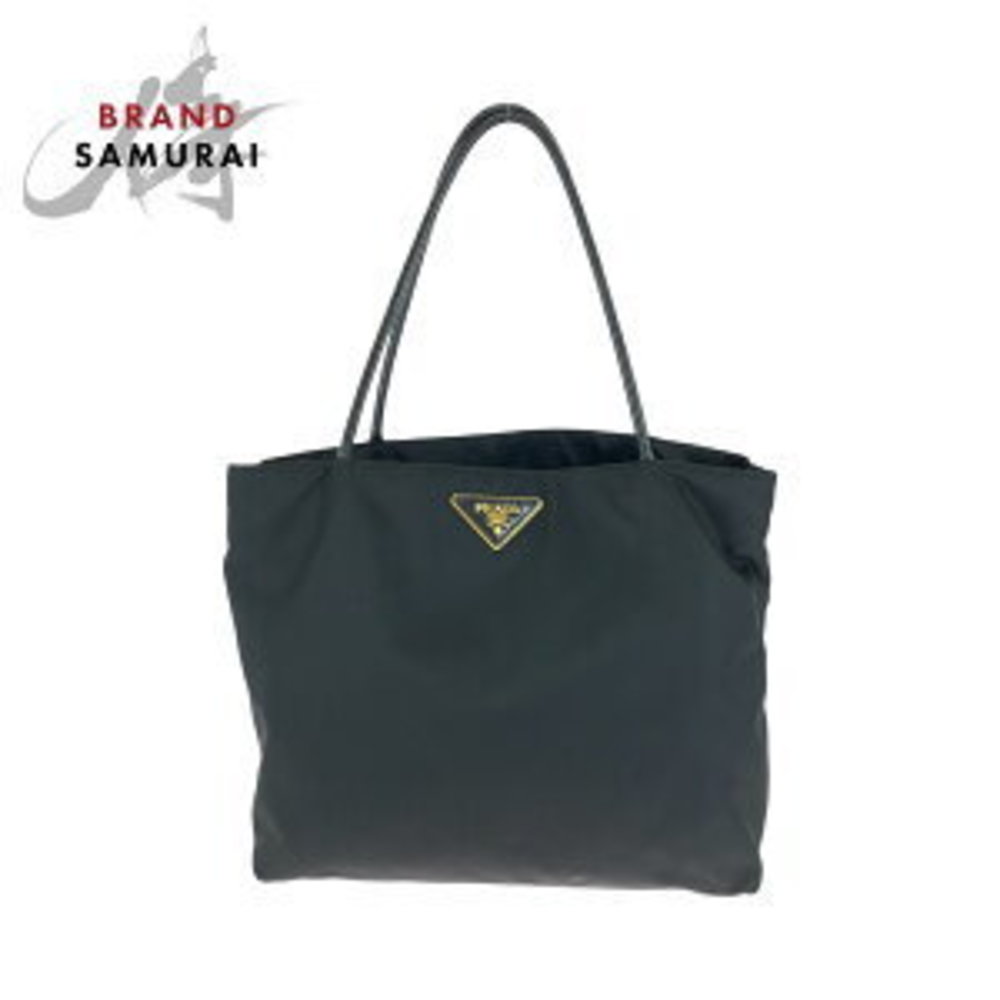 Prada Tessuto Shoulder Triangular Black Nylon Bag - image 2